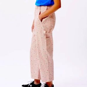 Obey Organic Pink Floral Carpenter Pants size 28